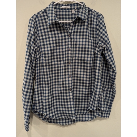 Toad&Co Dakotah Long Sleeve Plaid Button Down Shirt Size Medium - Picture 9 of 9